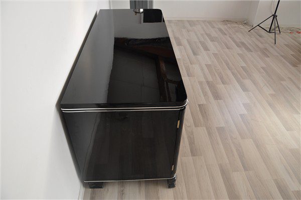 Schmaler Art Deco Schreibtisch