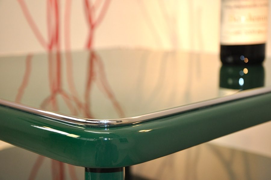 Art-Deco-Beistelltisch in Jaguar Racing Green