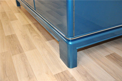 Art Deco Sideboard in Stahlblau