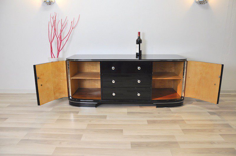 Rundes Art Deco Lowboard