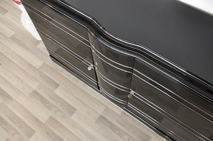 Art Deco Sideboard und Chromliner