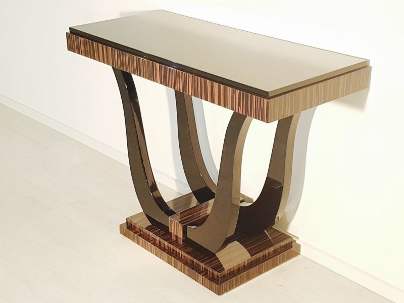Art Deco Konsole mit Makassar Furnier
