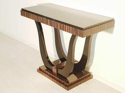 Art Deco Konsole mit Makassar Furnier