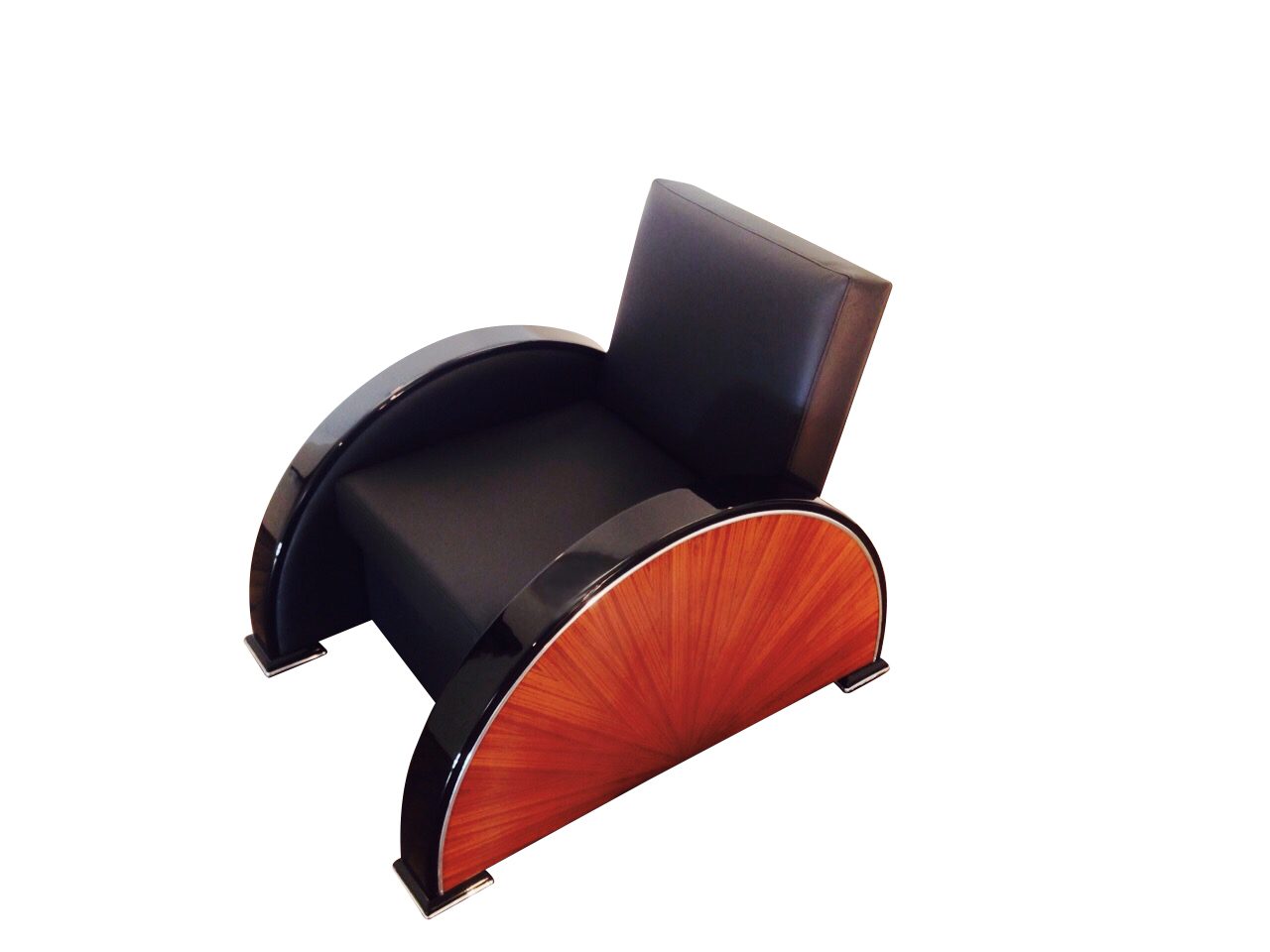 Art-Deco-Palisander-Sessel