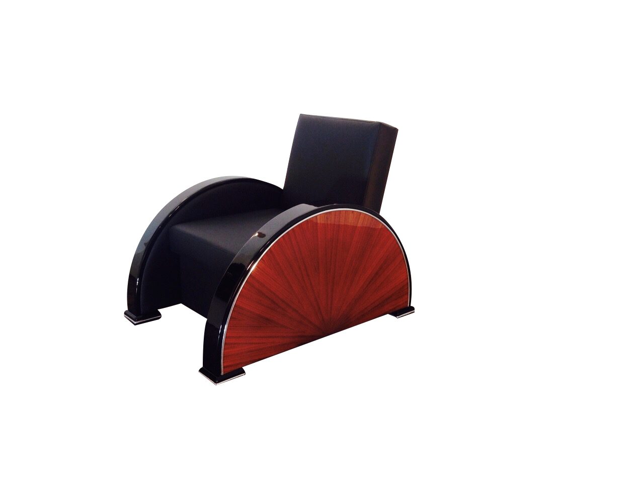 Art-Deco-Palisander-Sessel