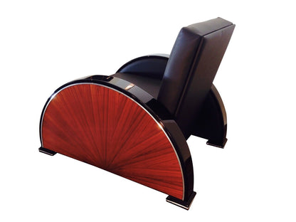 Art-Deco-Palisander-Sessel