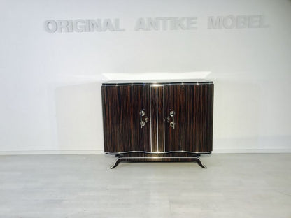 Art-Deco-Kommode mit Serpentinentüren