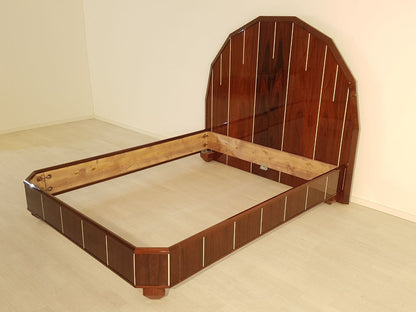 Art Deco Bett aus Palisanderholz