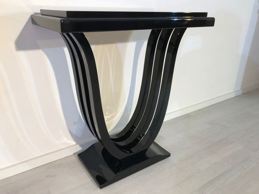 Schwarze Konsole im Art Deco Stil