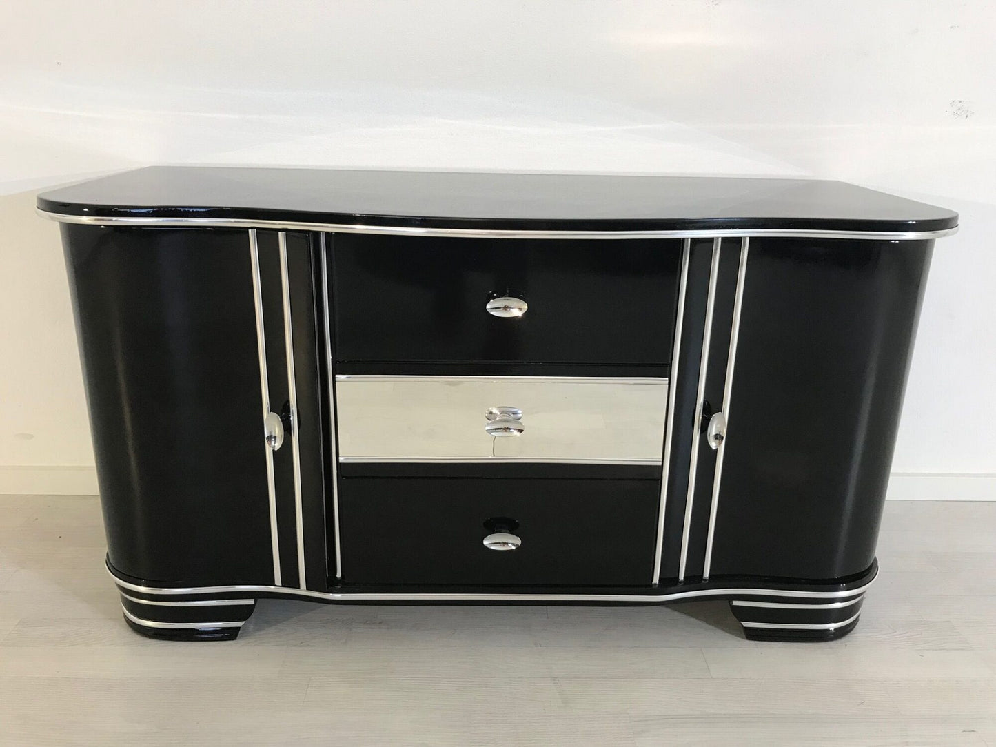 Art Deco Chrom Kommode von 1920