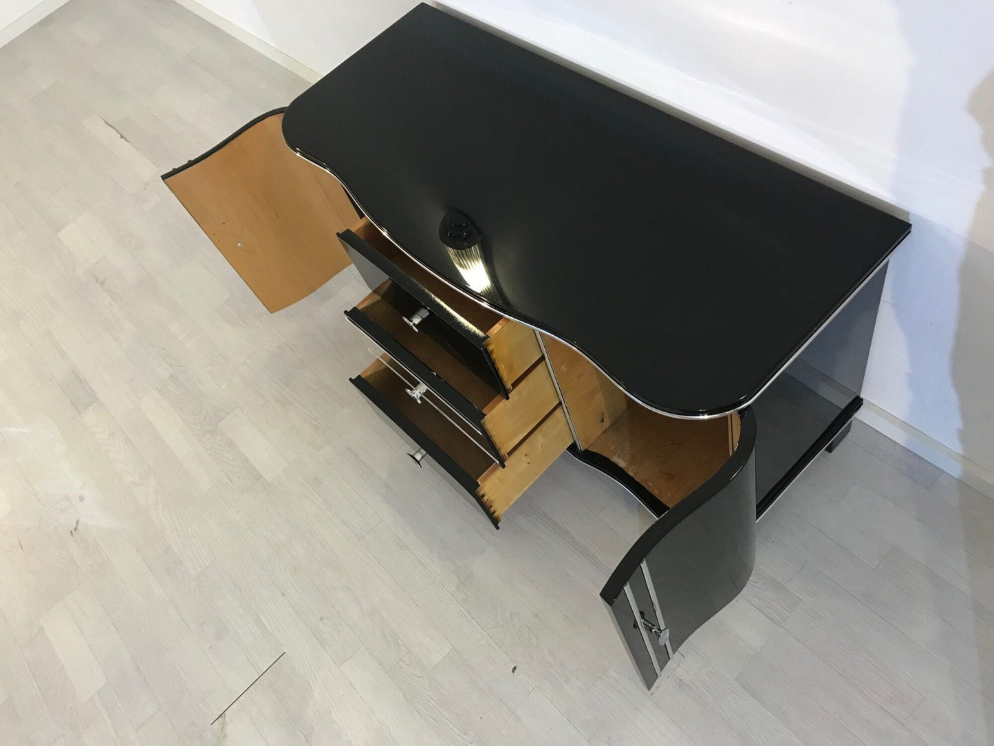 Art Deco Chrom Kommode von 1920