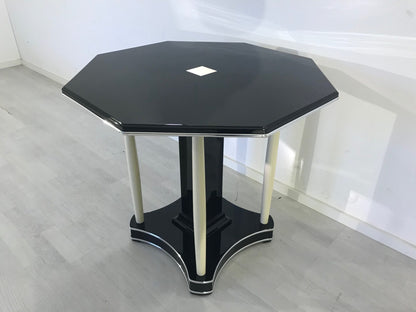 Achteckiger Art Deco Tisch für 4 Personen aus Frankreich 1920er Jahre