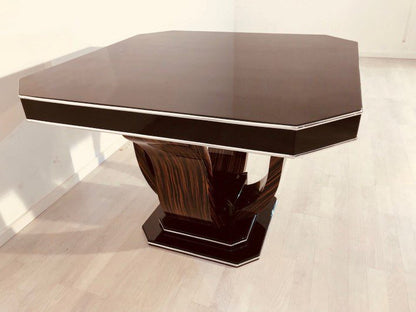 Achteckiger Esstisch im Art Deco Design