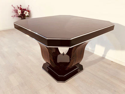 Achteckiger Esstisch im Art Deco Design