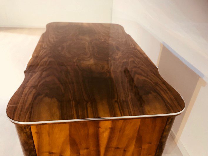 Originaler Art Deco Schreibtisch aus Wurzelholz