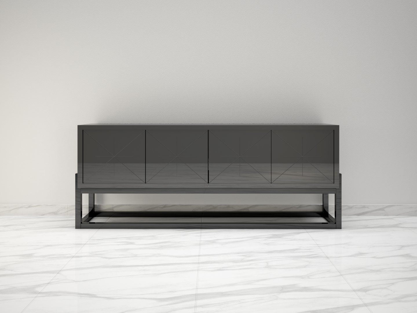 Modernes Design Sideboard mit einem Hochglanz-Finish