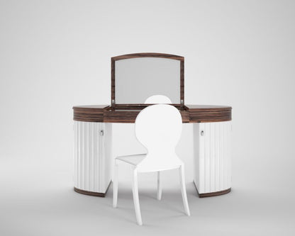 Weißes Hochglanz Design Schminktisch-Set