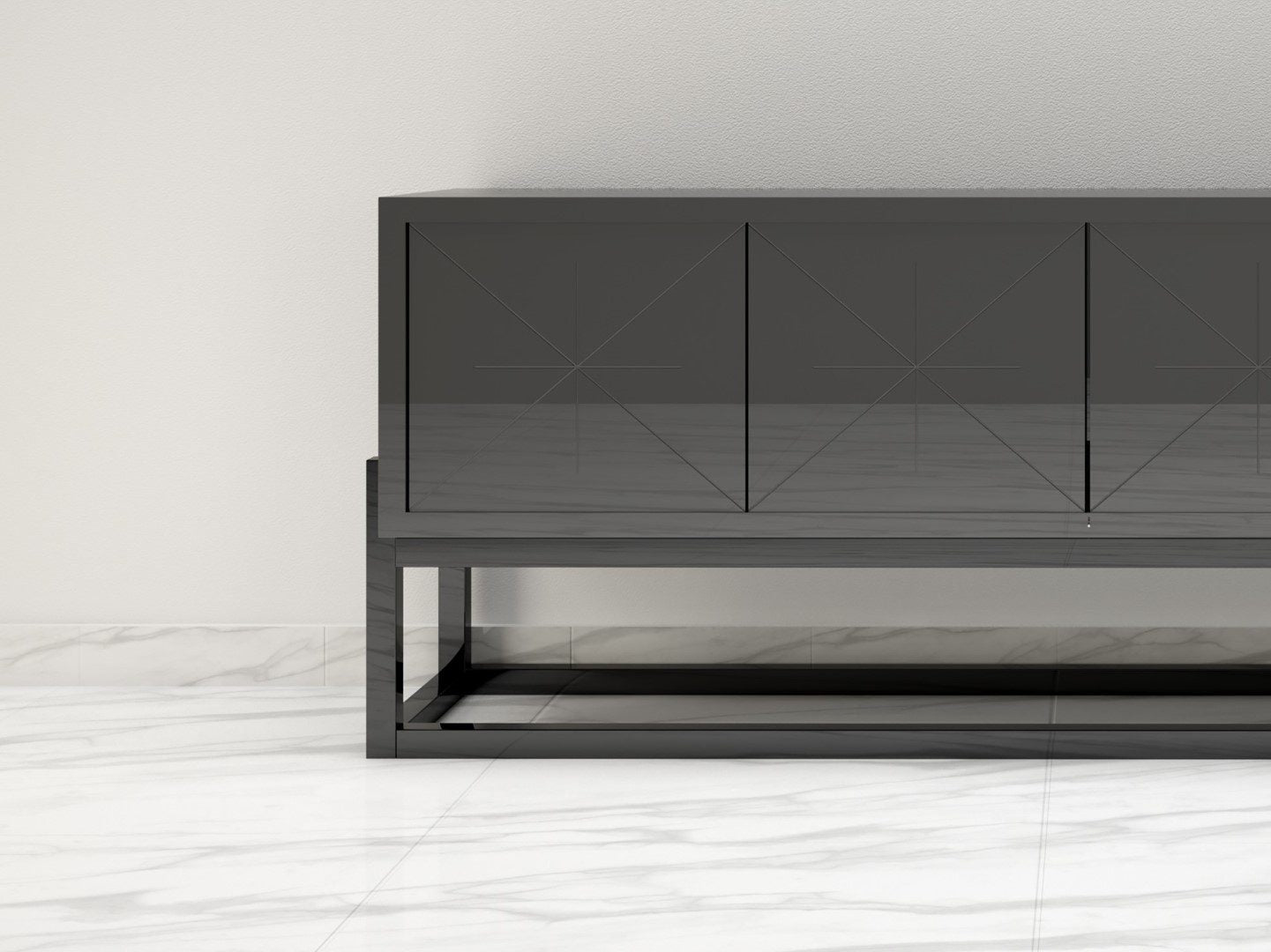 Modernes Design Sideboard mit einem Hochglanz-Finish