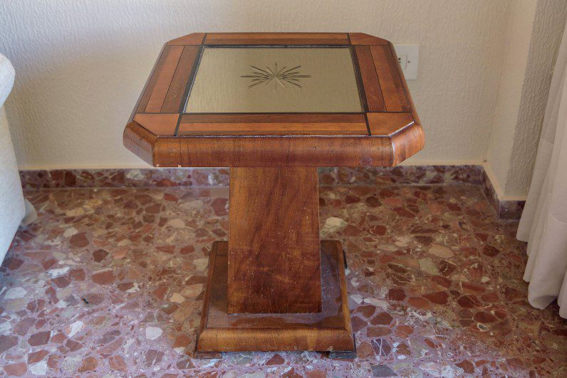 Art Deco Spiegel-Beistelltisch