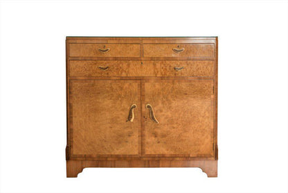 1920er Art Deco Nussbaum Kommode
