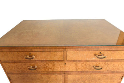 1920er Art Deco Nussbaum Kommode