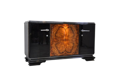 Art Deco Buffet mit einzigartiger Wurzelholzfront
