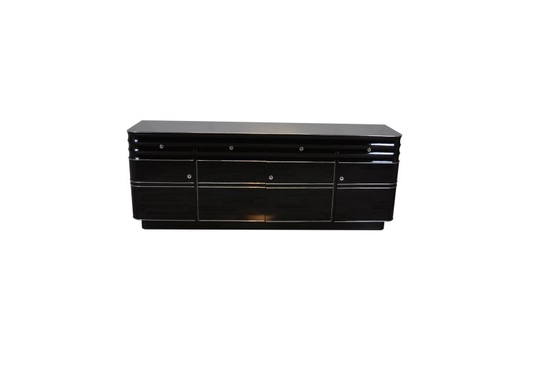 Großes Sideboard im Art-déco-Stil mit Hochglanzlackierung
