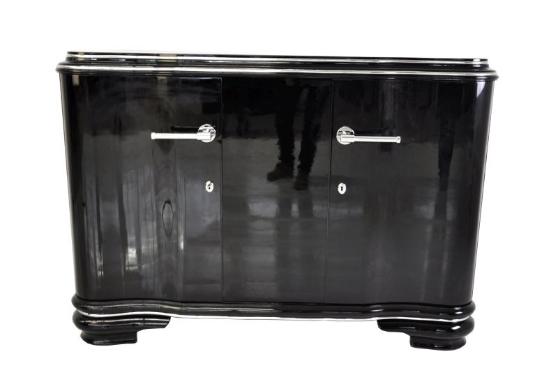 Französisches Art Deco Sideboard mit Flügeltüren