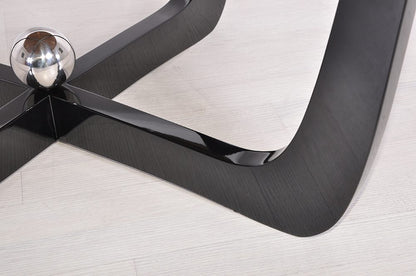 Art Deco Couchtisch, schwarz, 1930er-Jahre, Restauriert