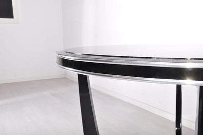Art Deco Couchtisch, schwarz, 1930er-Jahre, Restauriert
