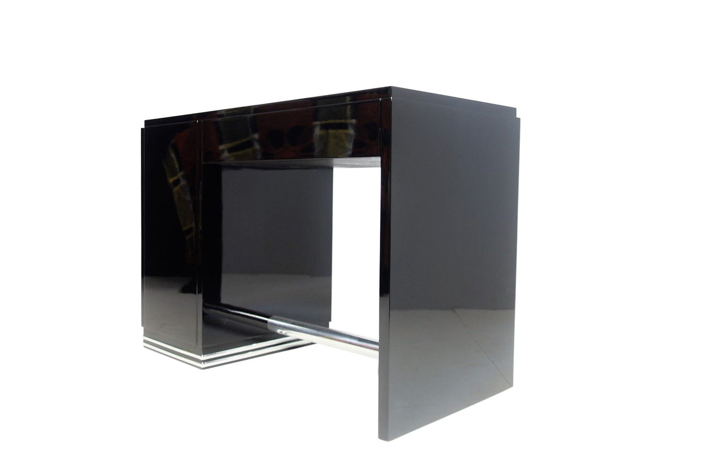 Art Deco Schreibtisch mit Makassarschubladen