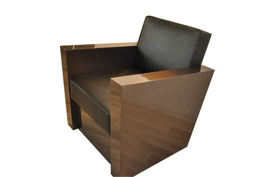 Art Deco Style Armchair in Dark Silver