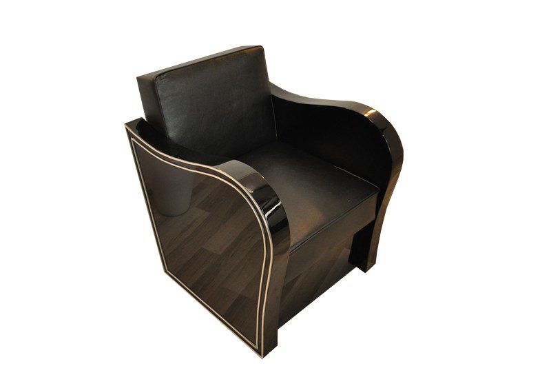 Chromliner Art Deco Stil Sessel