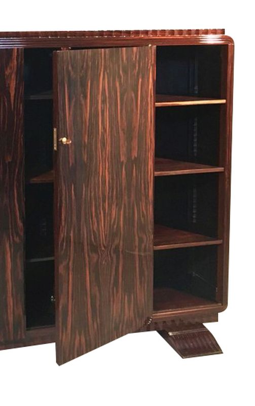 1930er Art Deco Schrank aus Makassarholz