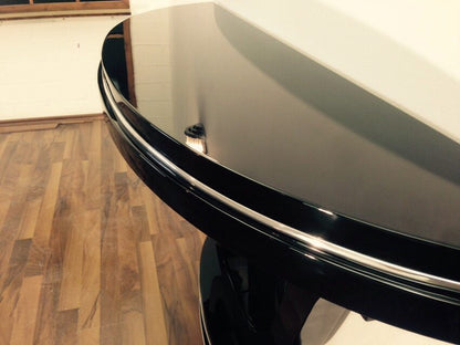 Curved Art Deco Style Console Table with Mirror Finish