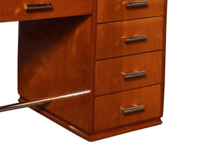 Mahagoni Art Deco Schreibtisch von 1930