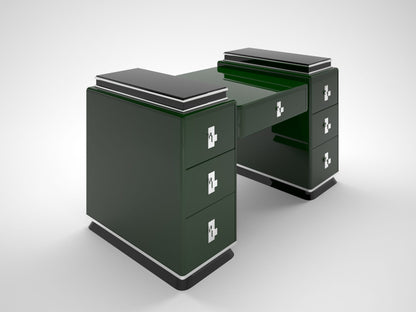 Moderner Design Tower Schreibtisch in Racing Green
