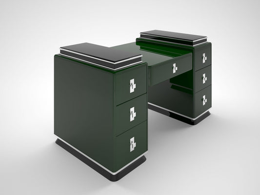Moderner Design Tower Schreibtisch in Racing Green