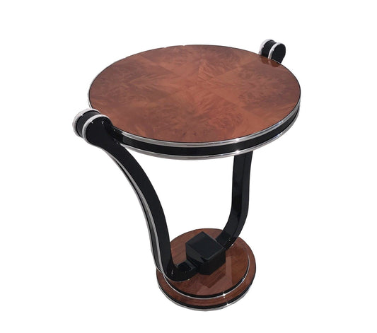 Honig Ahorn Art Deco Stil Beistelltisch