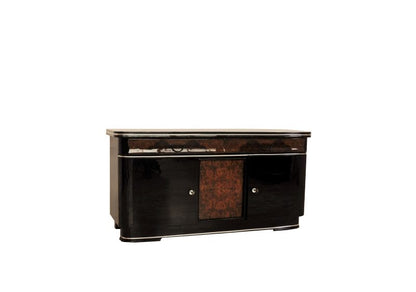 Original Art Deco Sideboard with Walnut Details