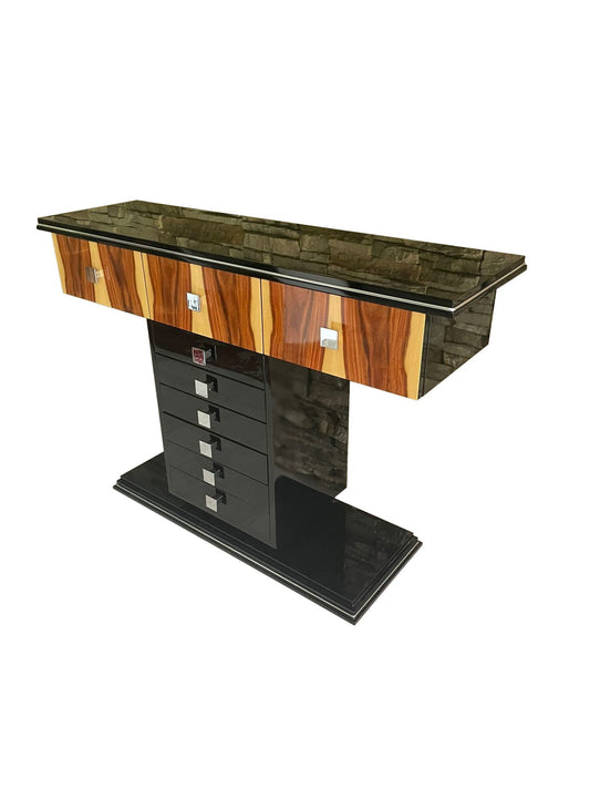 Art Deco Konsolen Tisch Palisander Furnier