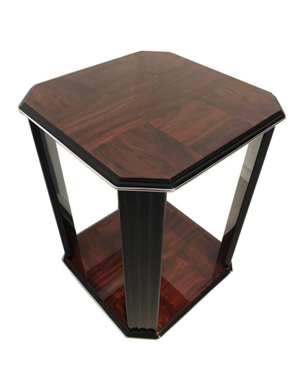 Mahagoni Art Deco Beistelltisch