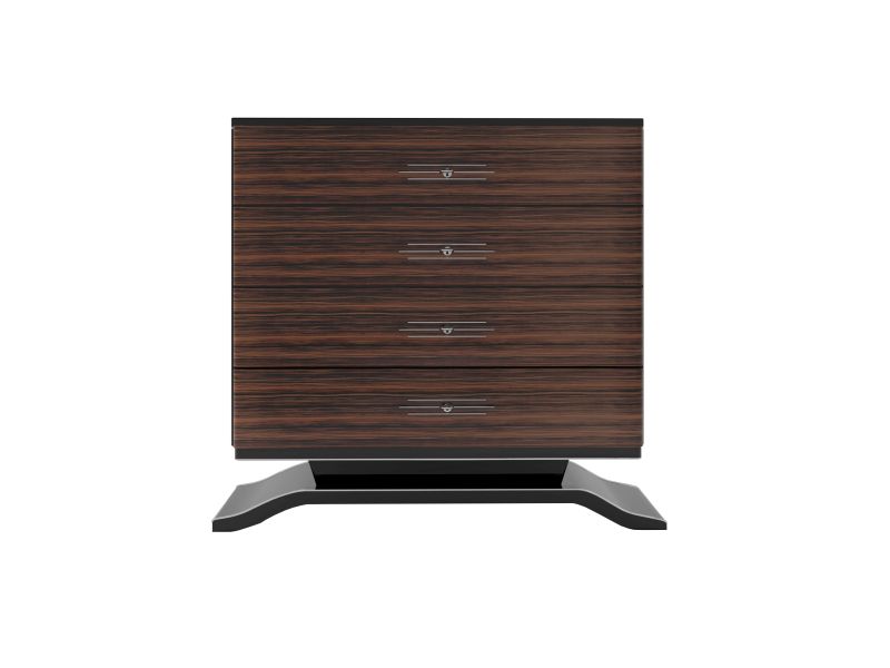 Makassar Holz Kommode im Art Deco Design