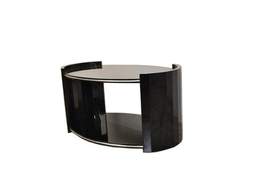 Ovaler Art Deco Couchtisch