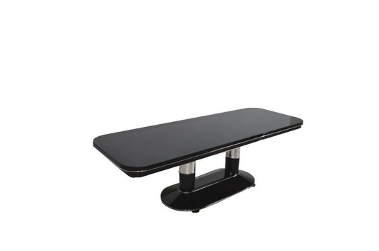 Unique Art Deco Style Dining Table with Chrome Elements