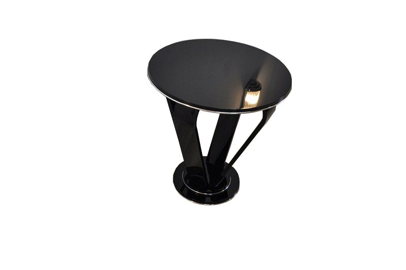 High Gloss Black Side Table