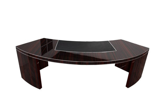 XXL Bauhaus Desk with a Macassar Veneer