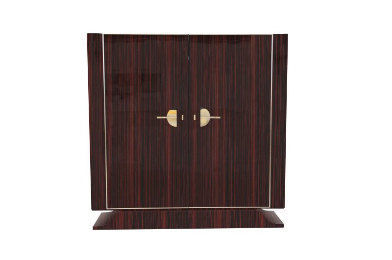 Art Deco Stil Makassar-Schrank