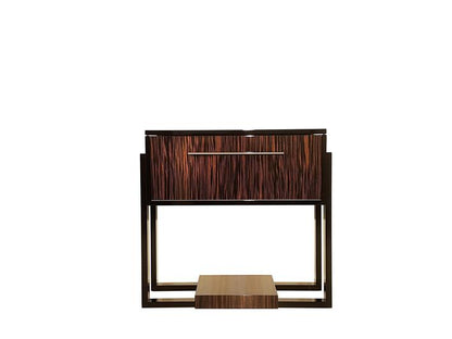 Art Deco Konsole mit Makassarholz
