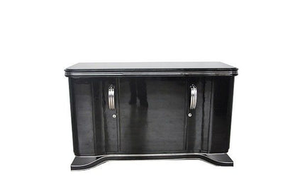 Klassisches Art Deco Sideboard mit Chrombeschlägen